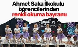 Ahmet Saka İlkokulu öğrencilerinden renkli okuma bayramı