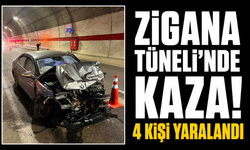 Zigana Tüneli’nde kaza! 4 kişi yaralandı