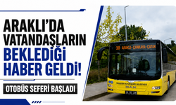 Araklı’da vatandaşların beklediği haber geldi! Otobüs seferi başladı