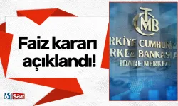 Faiz kararı açıklandı!