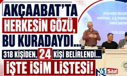 Trabzon'da herkesin gözü bu kuradaydı! 24 kişilik liste belli oldu...