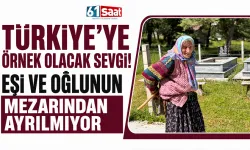 Türkiye'ye örnek olacak sevgi! Eşi ve oğlunun mezarından ayrılmıyor