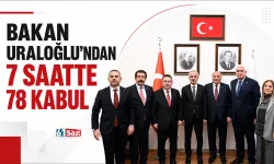 Bakan Uraloğlu'ndan 7 saatte 78 kabul