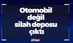 Otomobil değil silah deposu çıktı