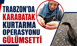 Trabzon’da karabatak kurtarma operasyonu gülümsetti