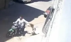 Küçük kızını motosikletle sürükleyen baba gözaltına alındı
