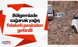 Bölgemizde sağanak yağış felaketi peşinden getirdi!