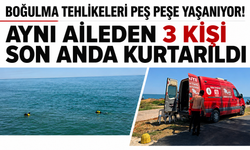 Boğulma tehlikeleri peş peşe yaşanıyor! Aynı aileden 3 kişi son anda kurtarıldı