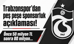 Trabzonspor'dan peş peşe sponsorluk açıklaması! Önce 50 milyon TL sonra 80 milyon...