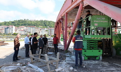 Arsin sahil parkı yenileniyor