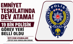 Emniyet teşkilatında dev atama! 19 bin polisin görev yeri belli oldu | İşte EGM atamaları listesi 2026 sorgulama ekranı