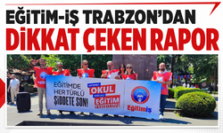 Eğitim-İş Trabzon’dan dikkat çeken rapor