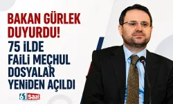 Bakan Gürlek duyurdu! 75 ilde faili meçhul dosyalar yeniden açıldı