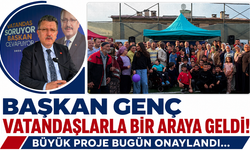 Başkan Genç vatandaşlarla bir araya geldi! Büyük proje bugün onaylandı…