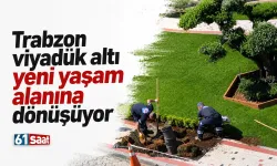 Trabzon viyadük altı yeni yaşam alanına dönüşüyor