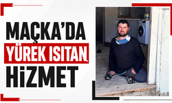 Maçka’da yürek ısıtan hizmet