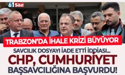 Trabzon'da ihale krizi büyüyor.. Savcılığa yeni başvuru yaptılar