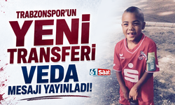 Trabzonspor'un yeni transferi veda mesajı yayınladı!