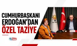 Cumhurbaşkanı Erdoğan'dan özel taziye