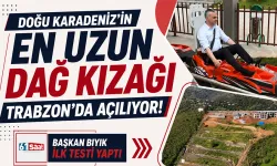 Doğu Karadeniz’in en uzun dağ kızağı Trabzon'da açılıyor! Başkan Bıyık ilk testi yaptı