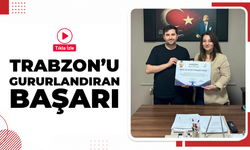 Trabzon'da genç araştırmacan gururlandıran ödül