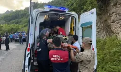 Yolcu minibüsü uçuruma yuvarlandı! 9 yaralı