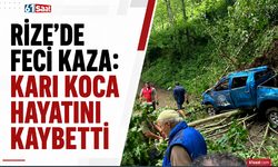 Rize’de feci kaza: Karı koca hayatını kaybetti