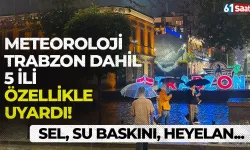 Meteoroloji Trabzon dahil 5 ili özellikle uyardı! Sel, su baskını, heyelan