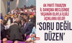 AK Parti Trazon İl Danışmada yaşanan olayla ilgili açıklama geldi...