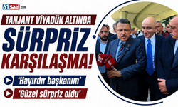 Trabzon'da Tanjant Viyadük altında sürpriz karşılaşma: Hayırdır başkanım...