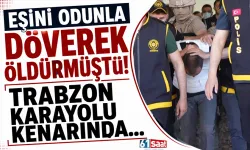 Eşini odunla döverek öldürmüştü! Trabzon karayolu kenarında...