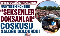 Trabzon'da öğretmenlerden oluşan "Seksenler Doksanlar" adlı müzik grubu konser verdi