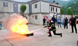 Ortahisar Belediye personeline yangın güvenliği eğitimi verildi