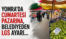 Yomra'da Cumartesi pazarına, belediyeden LGS ayarı...