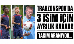 Trabzonspor’da 3 isim için ayrılık kararı! Takım aranıyor...