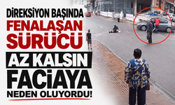 Direksiyon başında fenalaşan sürücü az kalsın faciaya neden oluyordu!