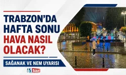 Trabzon’da hafta sonu hava nasıl olacak? Sağanak ve nem uyarısı