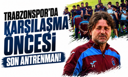Trabzonspor'da karşılaşma öncesi son antrenman...