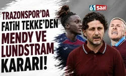 Trabzonspor'da Fatih Tekke'den Mendy ve Lundstram kararı!