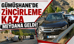Gümüşhane’de zincirleme kaza meydana geldi!