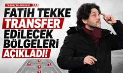 Fatih Tekke transfer edilecek bölgeleri açıkladı!