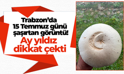 Trabzon’da 15 Temmuz günü şaşırtan görüntü! Ay yıldız dikkat çekti