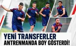 Trabzonspor’da yeni transferler ilk kez boy gösterdi!