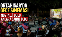 Ortahisar'da gece sineması nostalji dolu anlara sahne oldu