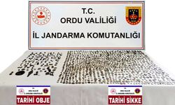 Ordu’da çok sayıda sikke ve tarihi eser objeler ele geçirildi