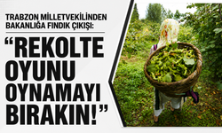 Trabzon milletvekilinden Bakanlığa fındık çıkışı: “Rekolte oyunu oynamayı bırakın!”