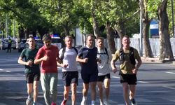 Fransa Cumhurbaşkanı Macron, Ankara'da sabah koşusu yaptı