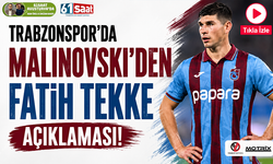 Trabzonspor’da Malinovski’den Fatih Tekke açıklaması!