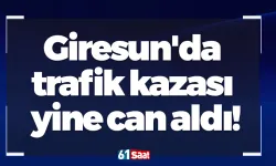 Giresun'da trafik kazası yine can aldı!