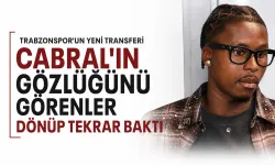 Trabzonspor'un yeni transferi Cabral'ın gözlüğünü görenler dönüp tekrar baktı